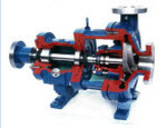 Medium capacity horizontal, heavy duty, single-stage end suction process pump.