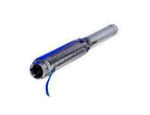 Multistage pressed stainless steel casing and impeller submersible bore pump.