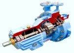 Single-stage horizontal, radially split pump in back pull-out design to API 610, with radial impeller and centreline mount. 