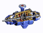 Single or two stage horizontal split casing pump fitted with double-entry radial impeller.