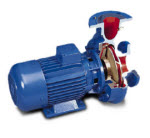 Close-coupled, single and two stage Din horizontal end-suction centrifugal pump. (Mononblock)